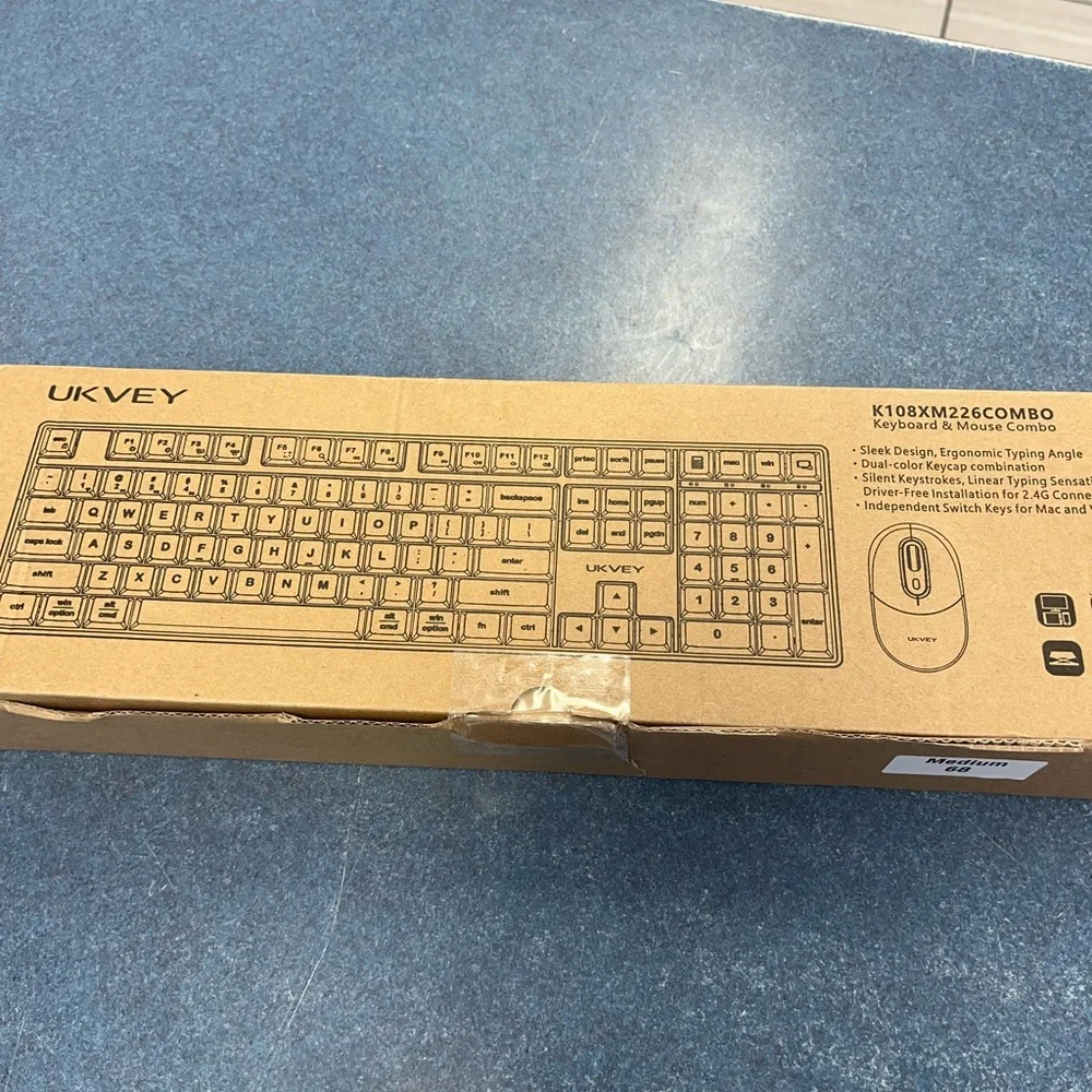 Black Keyboard and Mouse Combo